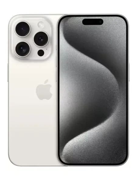 iPhone 15 Pro 128 ГБ, белый титан White Titanium