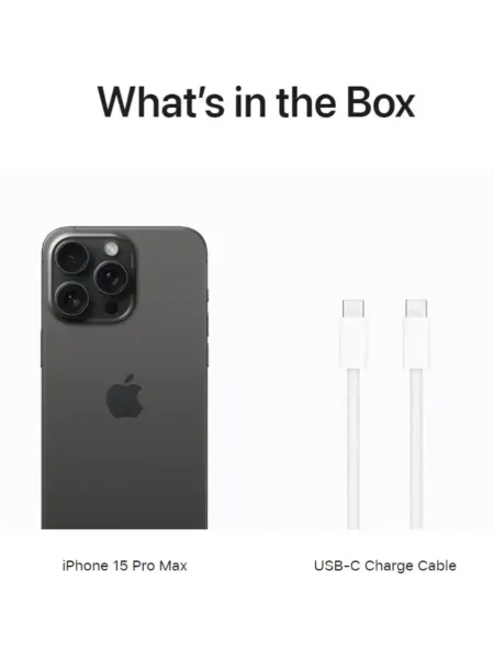 iPhone 15 Pro Max 256 ГБ, Black Titanium