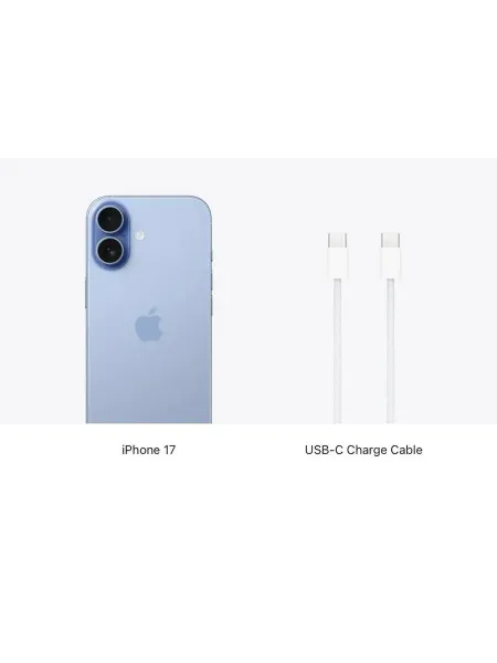 iPhone 17 512Gb eSIM+eSIM, Mist Blue Голубой