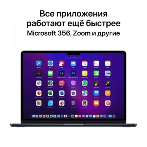Ноутбук Apple MacBook Air 13 (M2, 8/512 ГБ, MLY43), темная ночь