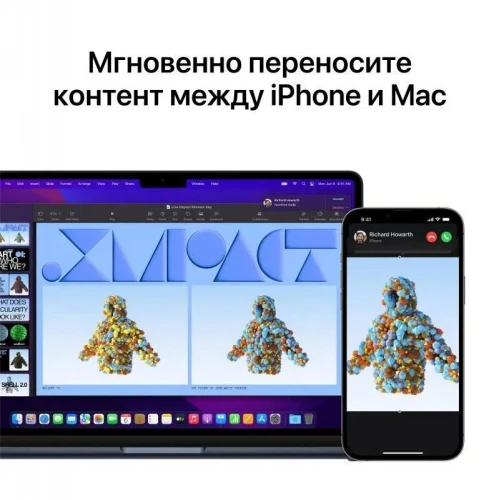 Ноутбук Apple MacBook Air 13 (M2, 8/512 ГБ, MLY43), темная ночь